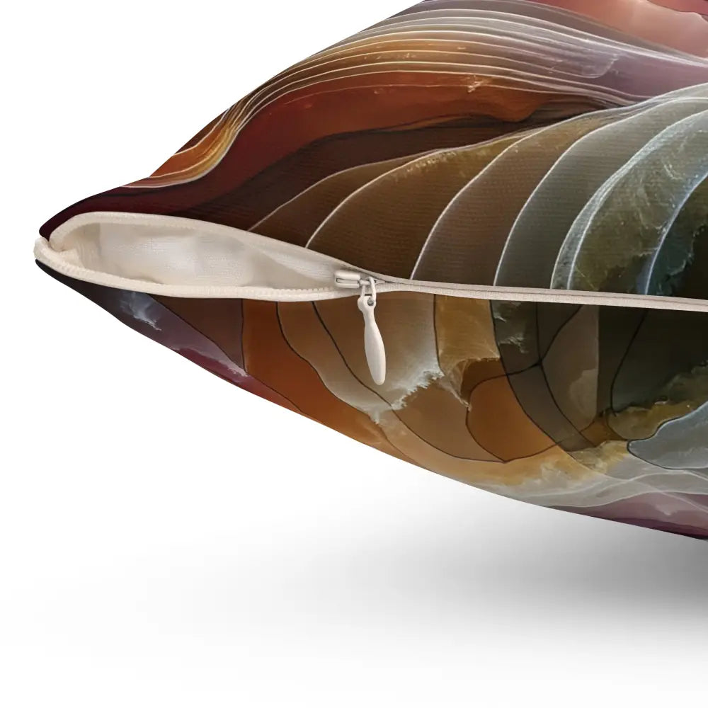 Abstract patterned pillow from PixiOnyx Celestial Layer Flux collection