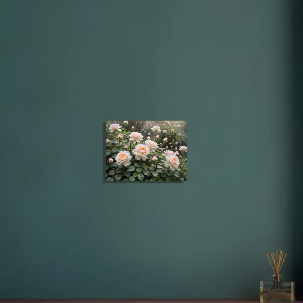 Aluminum print of floral wall art from PixiOnyx Soft Petal Symphony botanical collection