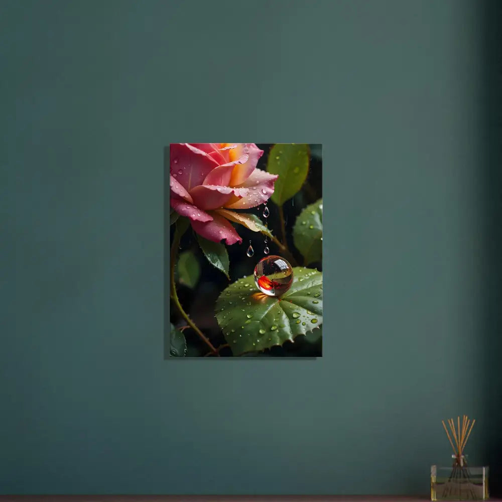 Floral art print displayed on Canvas Blush Reverie PixiOnyx Botanical Daydream