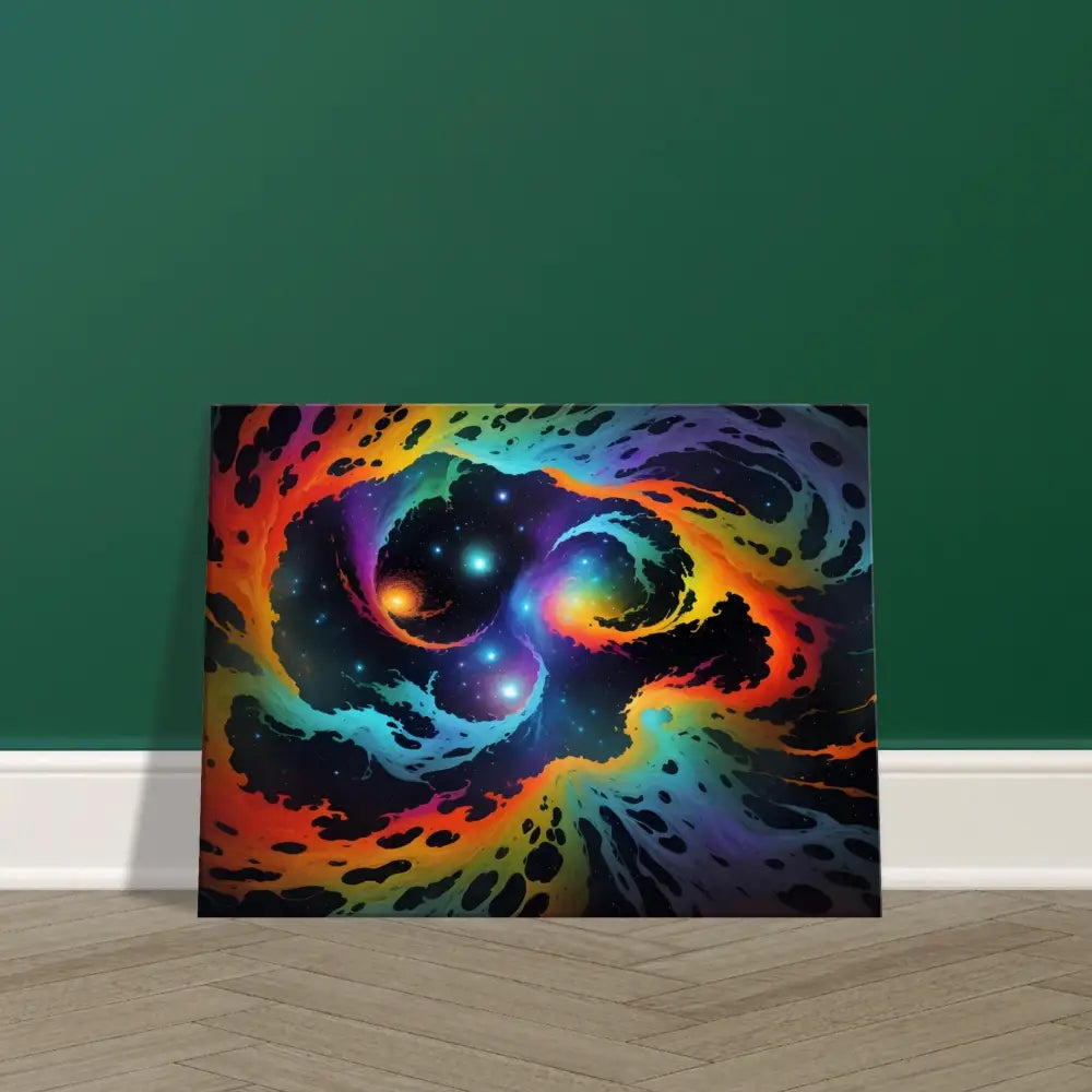 Colorful nebula artwork on Canvas – Cosmic Tides PixiOnyx Abstract Dreamscape art