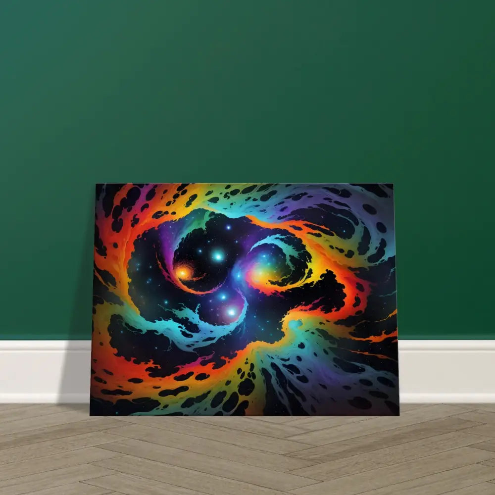 Colorful nebula artwork for Canvas Cosmic Tides PixiOnyx Abstract Dreamscape art print