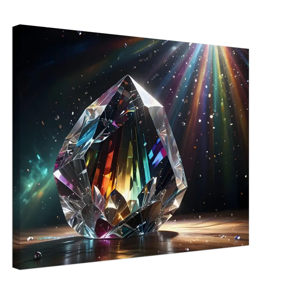 Iridescent crystal gemstone from Canvas Prismatic Splendor PixiOnyx Rainbow Reverie