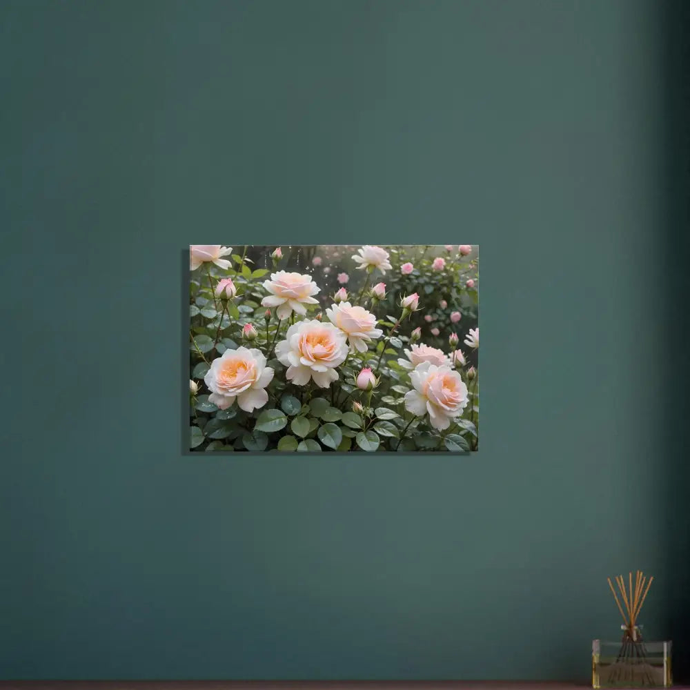 Floral canvas print from PixiOnyx Botanical Dreamscape collection titled Soft Petal Symphony