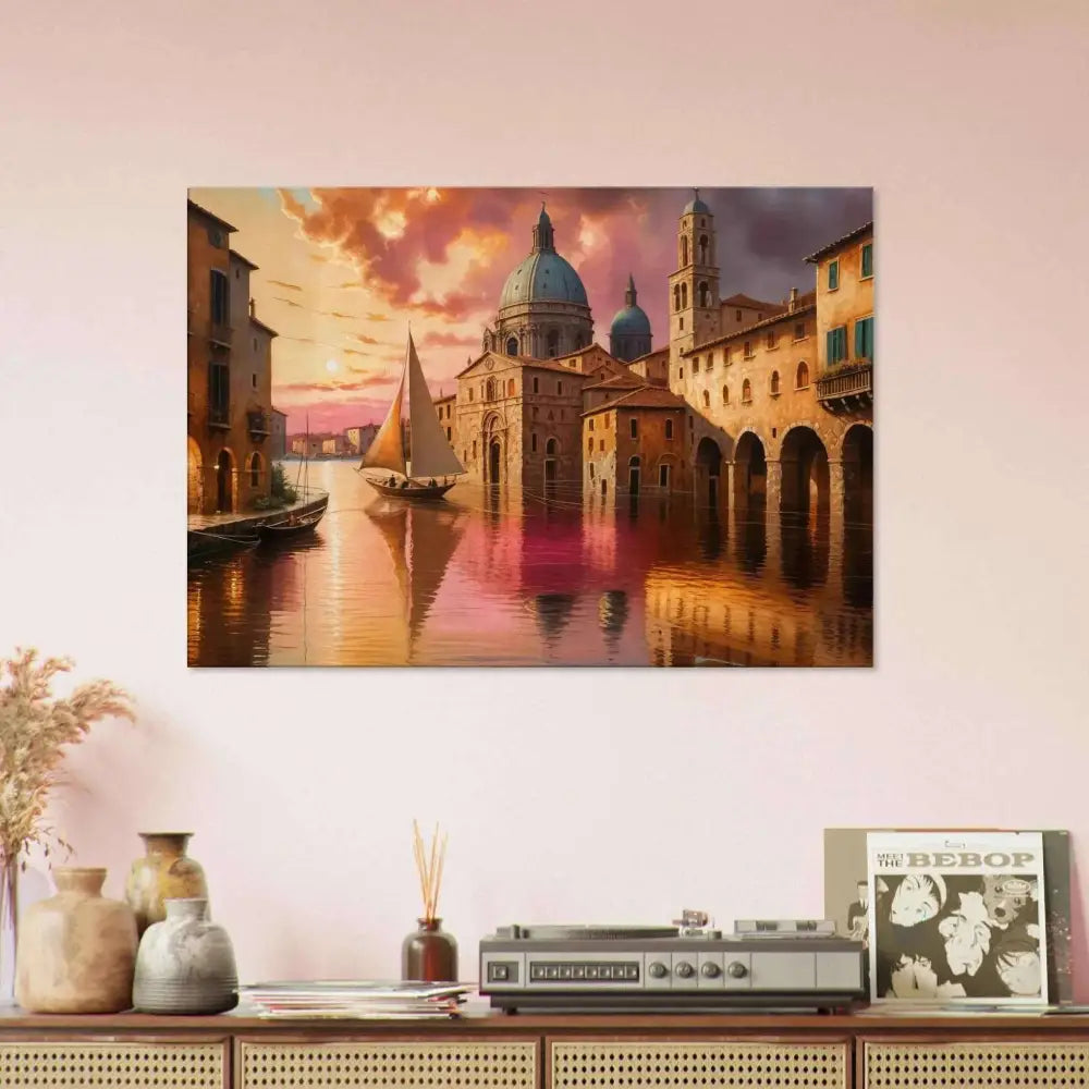 Venetian Reverie painting on artist-grade cotton canvas with fade-resistant archival inks