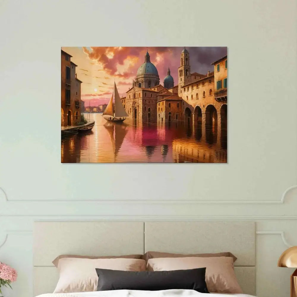 Venetian Reverie painting on artist-grade cotton canvas with fade-resistant archival inks