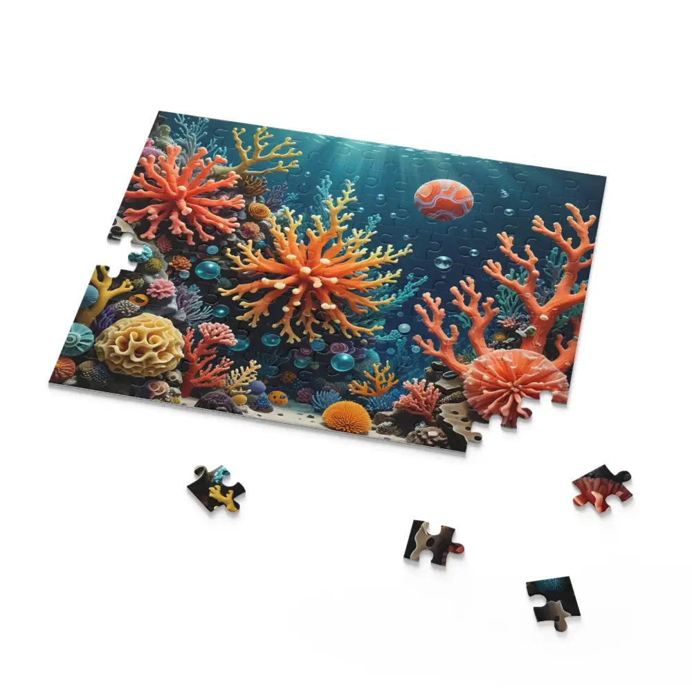 Coral Reef Jigsaw Puzzle showcasing vibrant underwater marine life for ocean enthusiasts