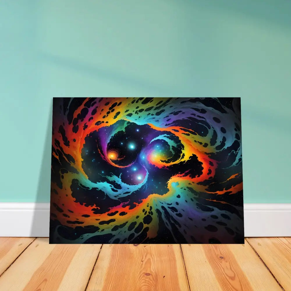 Colorful nebula artwork for Fine Art Poster Cosmic Tides PixiOnyx Abstract Dreamscape