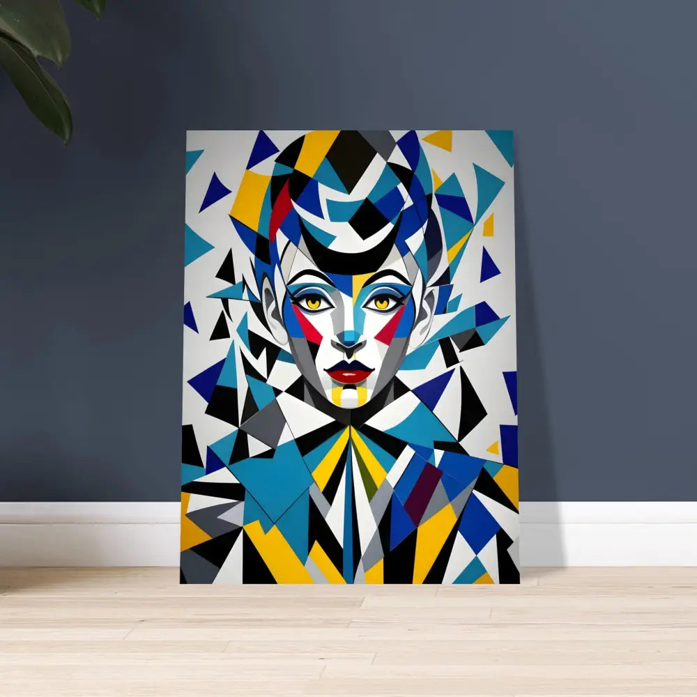 Geometric portrait art from the Fine Art Poster Fragmented Muse PixiOnyx Modern Collection