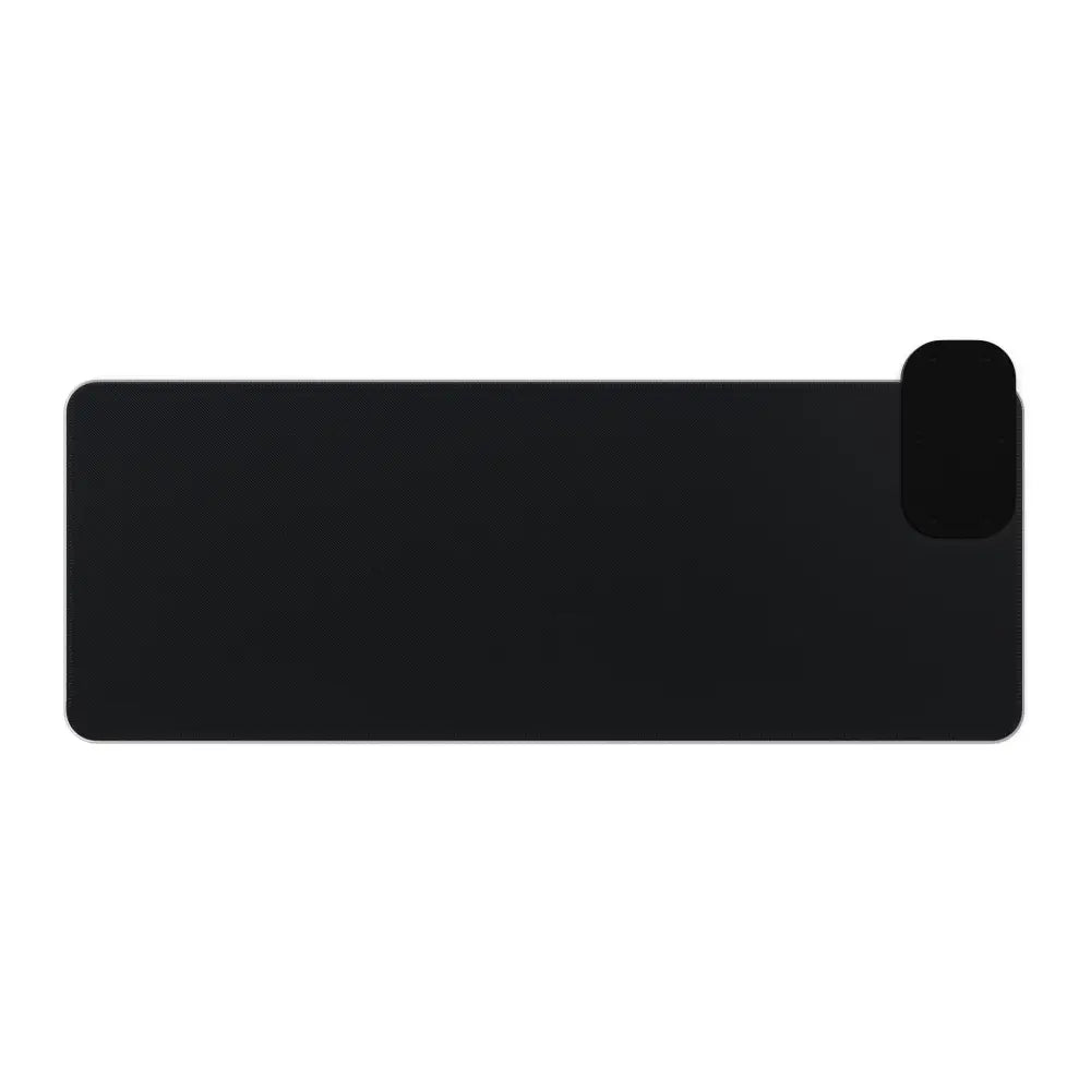 Gaming Mouse Pad Echoes of Gold and Sky with black attachment, perfect for cityscape meets cyberspace gaming