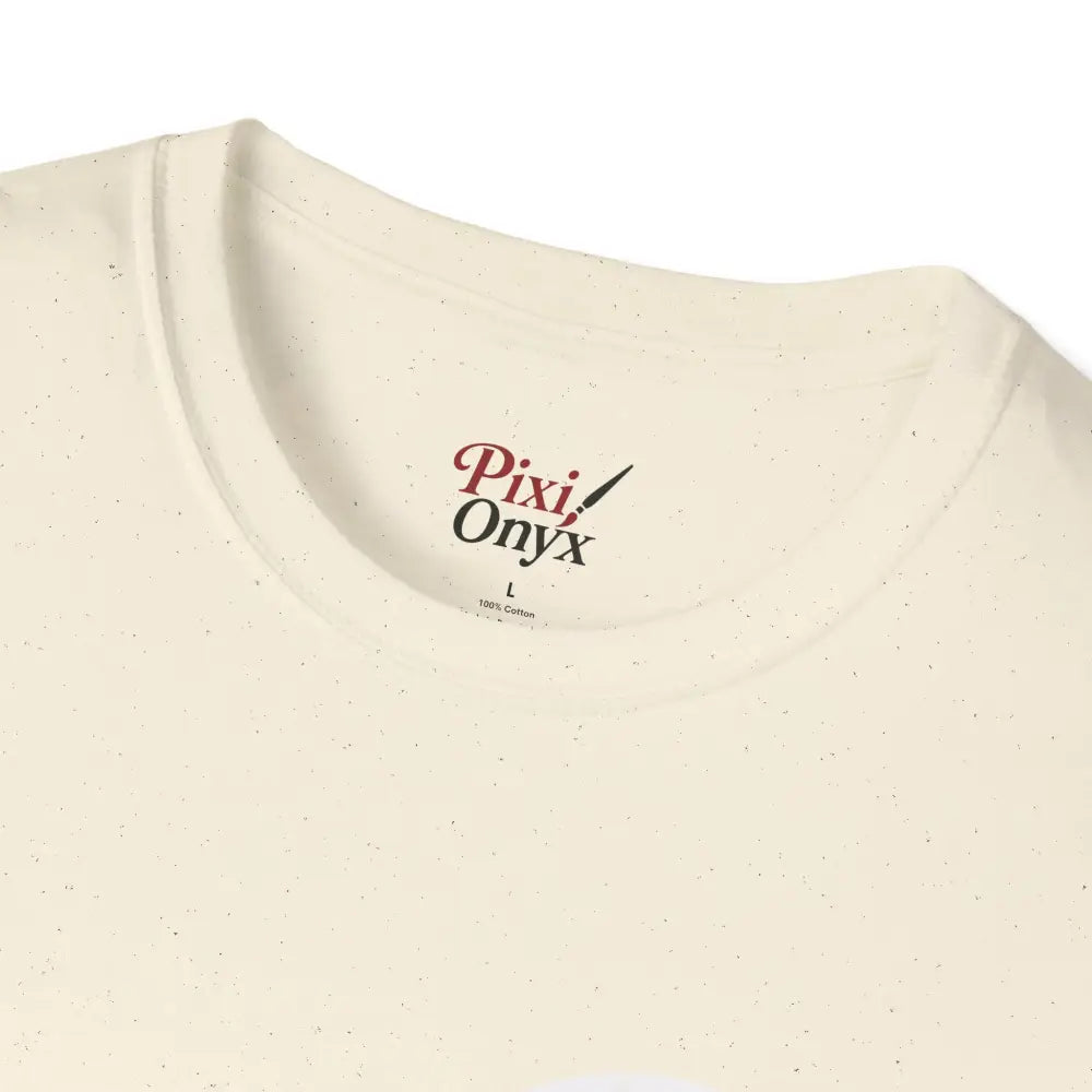 Cream-colored crewneck T-shirt featuring a unique geometric fox design for Earth Day