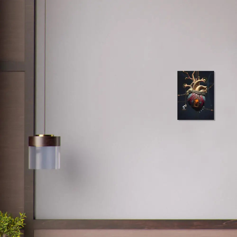 Anatomical heart artwork displayed on the Heart Machine Poster by PixiOnyx Fine Art Print