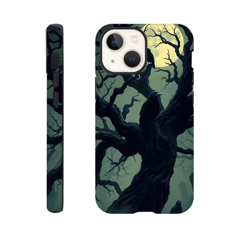 IPhone Tough Case with Spooky Tree Design from PixiOnyx Gothic Guard Edition
