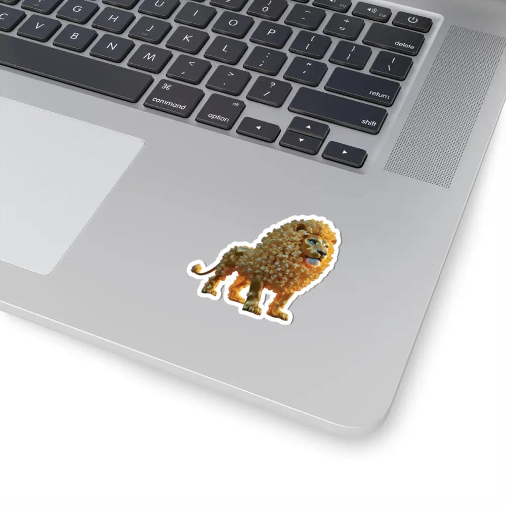 Pixelated Fur Lion Sticker from PixiOnyx SnackBeasts Series for Kiss-Cut Stickers