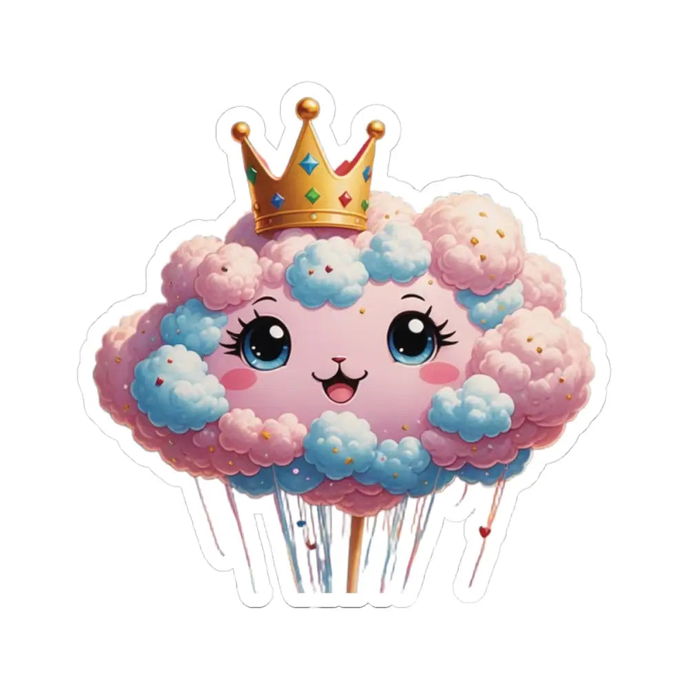 Cute cotton candy princess sticker from PixiOnyx Whimsy Royale Series Sky Majesty
