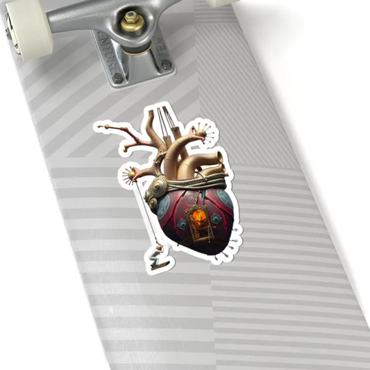 Steampunk Heart Kiss-Cut Sticker from PixiOnyx Clockwork Curiosities Series