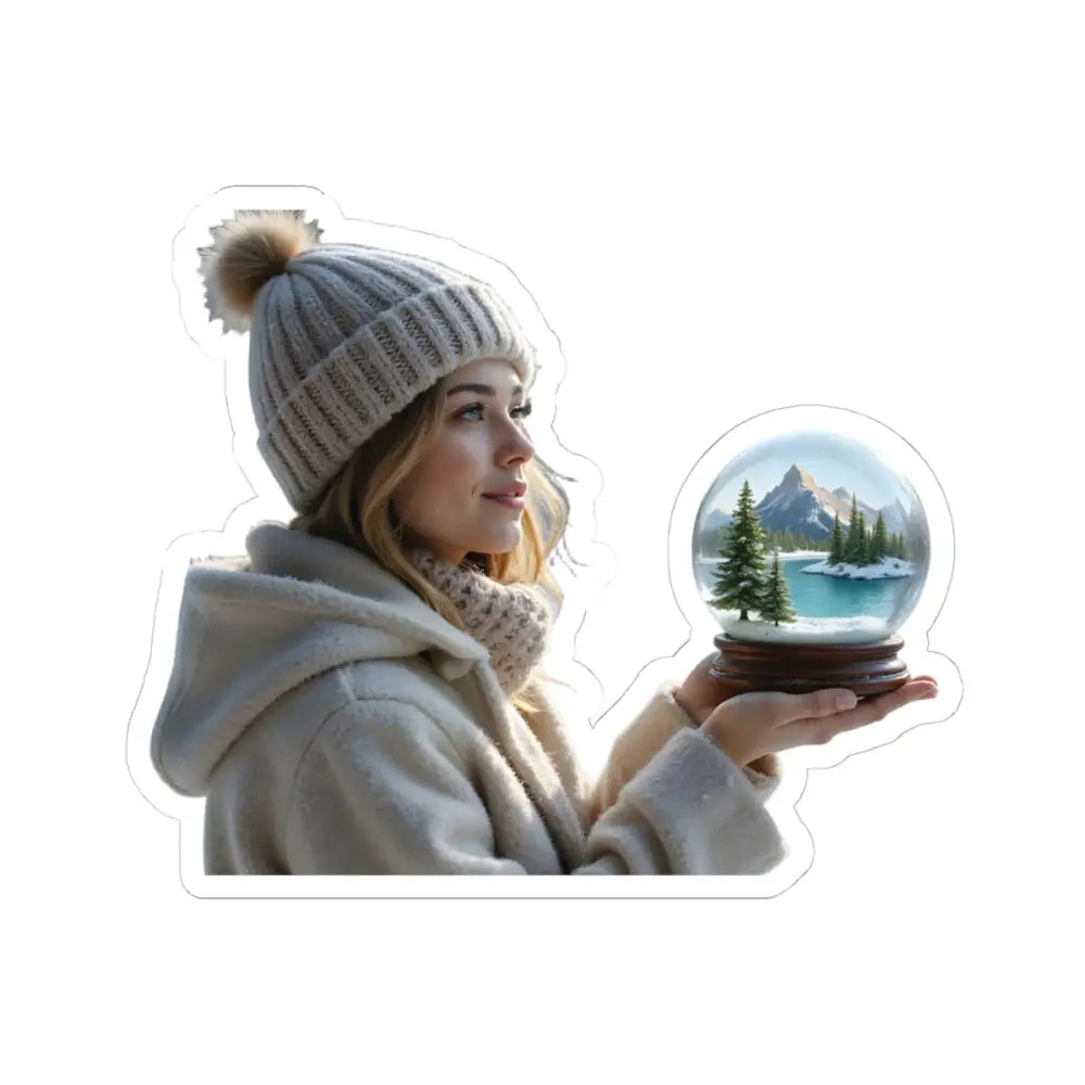Woman holding a snow globe from PixiOnyx Winter Wonder Whimsy Series product image