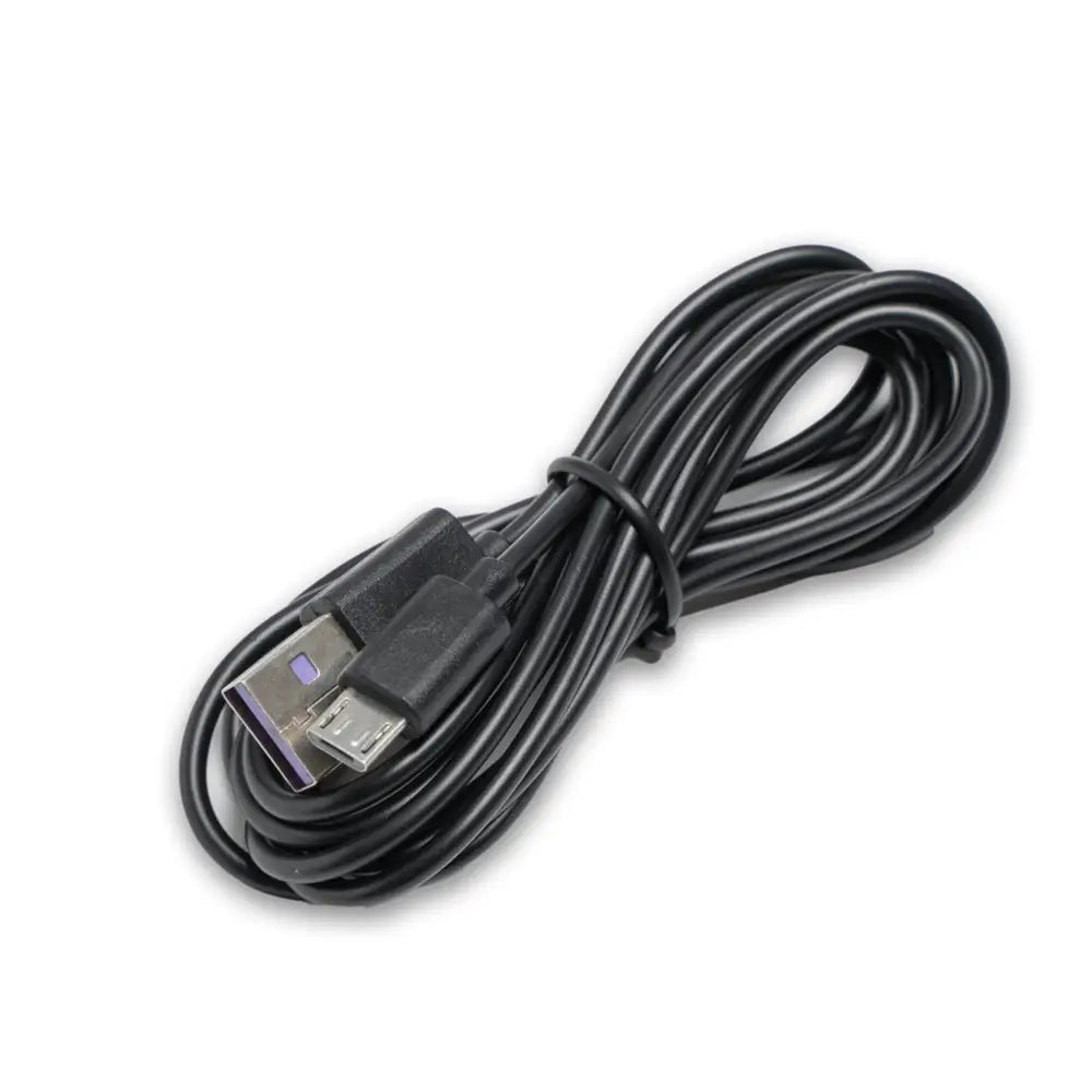 Coiled black USB-A to Micro-B cable for LED Gaming Mouse Pad Sonic Scream Honson Ventures