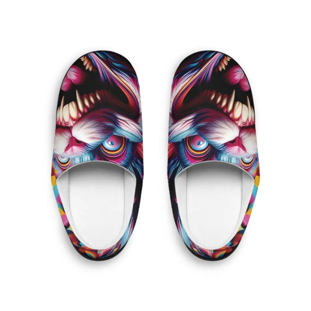 Monster-themed house slippers for men from Pixel Panic by PixiOnyx Housebound Havoc