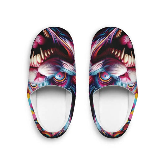 Monster-themed house slippers for men from Pixel Panic by PixiOnyx Housebound Havoc