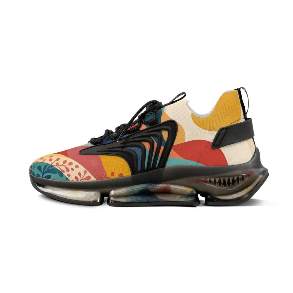 Colorful patterned athletic shoe from Men’s Mesh Sneakers Sunset Grove PixiOnyx