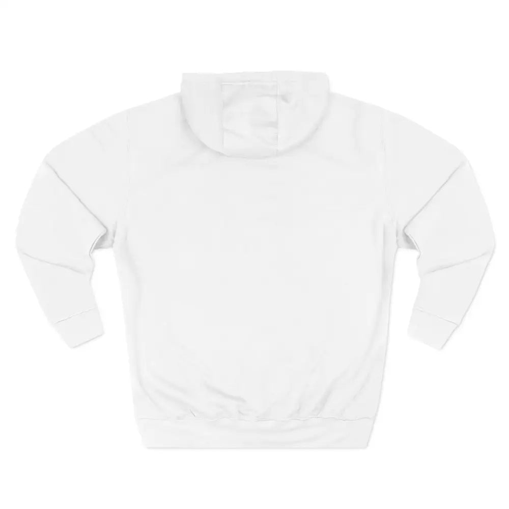 White hooded sweatshirt from Mountain Vibes Fleece Unisex Hoodie for cozy outdoor wear