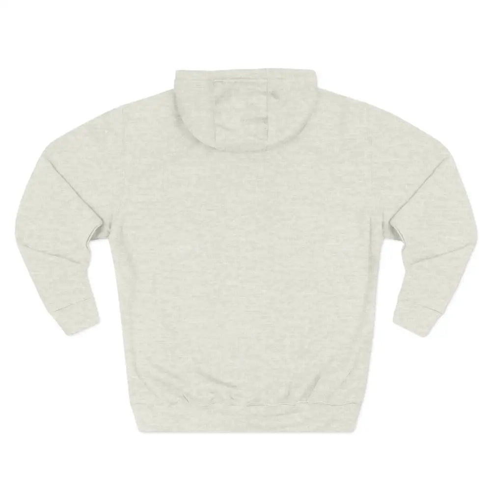 Light-colored Mountain Vibes Fleece Unisex Hoodie with drawstring hood and ribbed cuffs