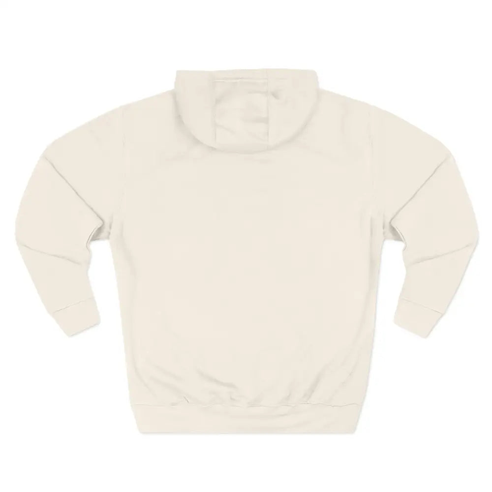 Plain light-colored Mountain Vibes Fleece Unisex Hoodie with long sleeves and ribbed hem