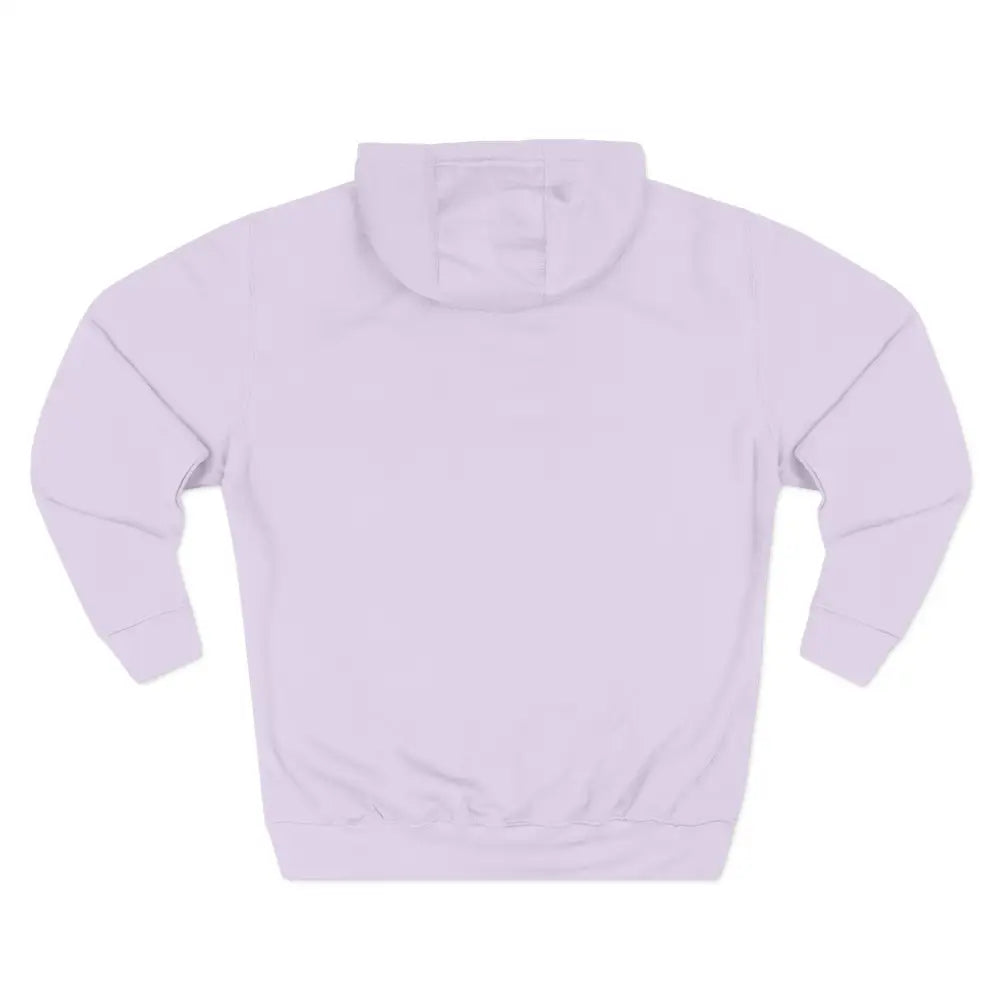 Light purple mountain vibes fleece unisex hoodie featuring cozy outdoor style