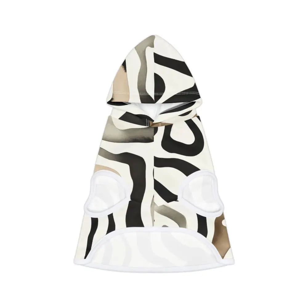 Abstract patterned dog hoodie from Pet Hoodie Zebra Drift by PixiOnyx Bold Petwear