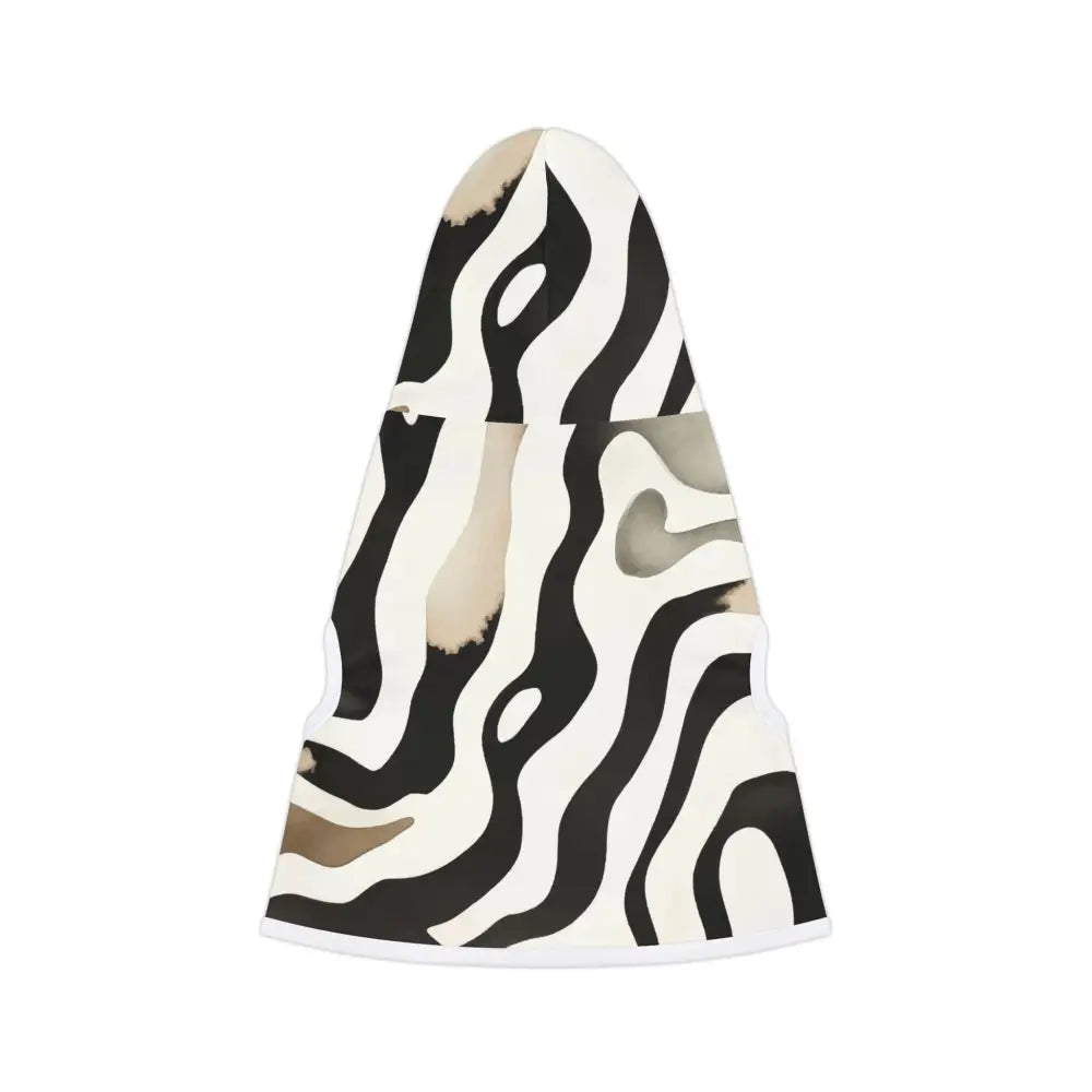Zebra-striped beanie from Pet Hoodie Zebra Drift by PixiOnyx Bold Petwear