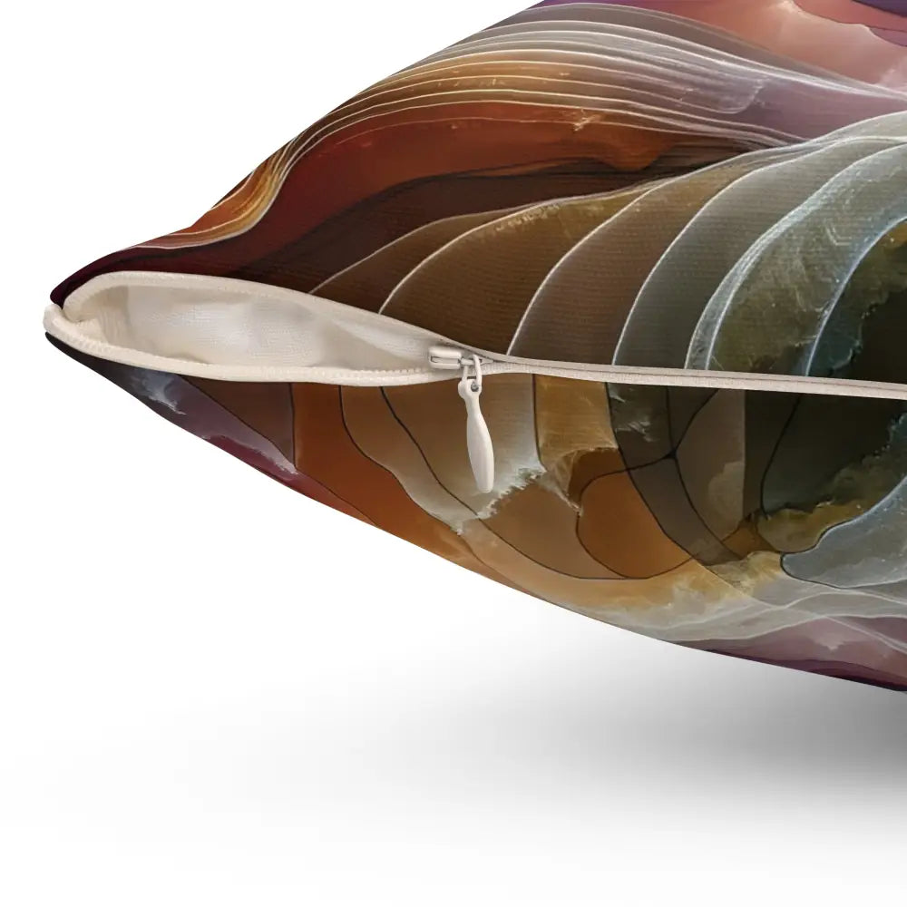 Abstract patterned throw pillow from PixiOnyx Celestial Layer Flux collection