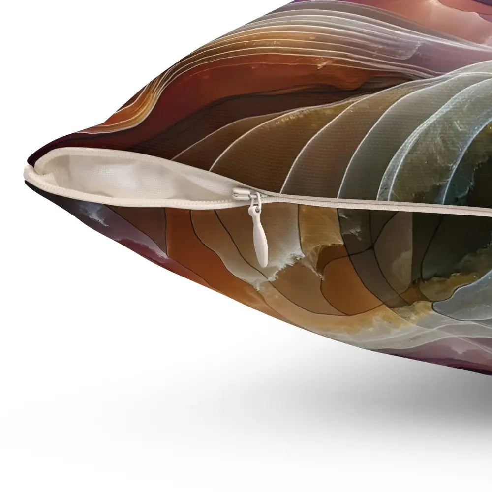 Abstract patterned throw pillow from PixiOnyx Celestial Layer Flux collection
