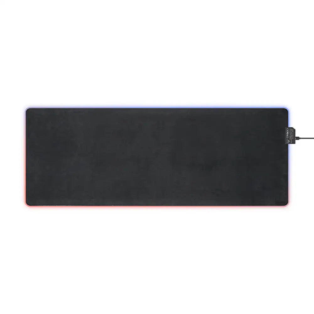 Rectangular black RGB lighting gaming mousepad from PixiOnyx with sleek design