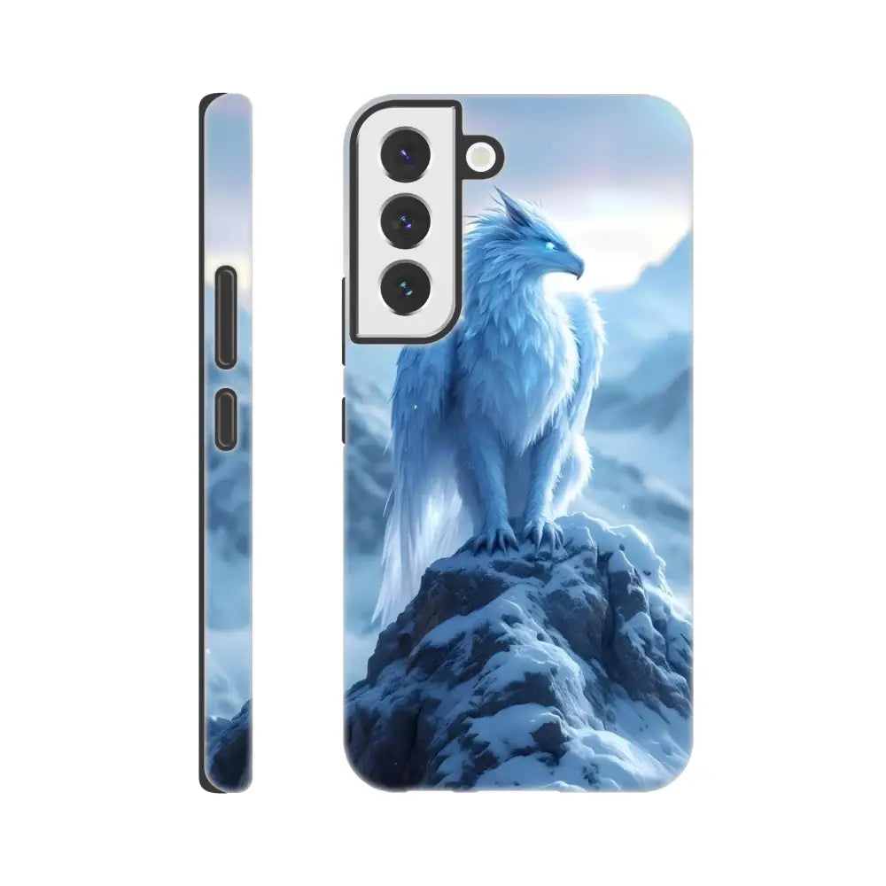 Samsung Tough Case with Frostpeak Gryphon blue dragon design for winter fantasy style