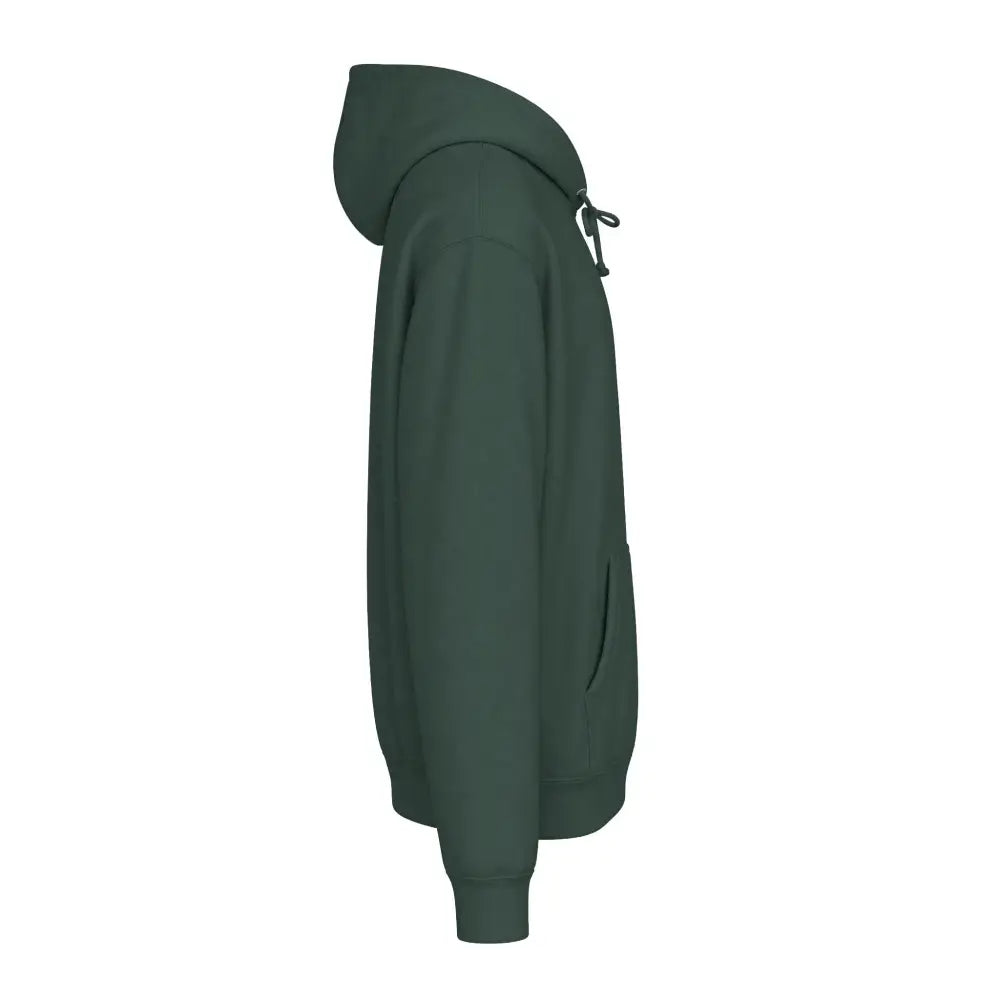 Dark green send it graphic unisex hoodie with fleece-lined hood ribbed cuffs front pocket and tear-away label