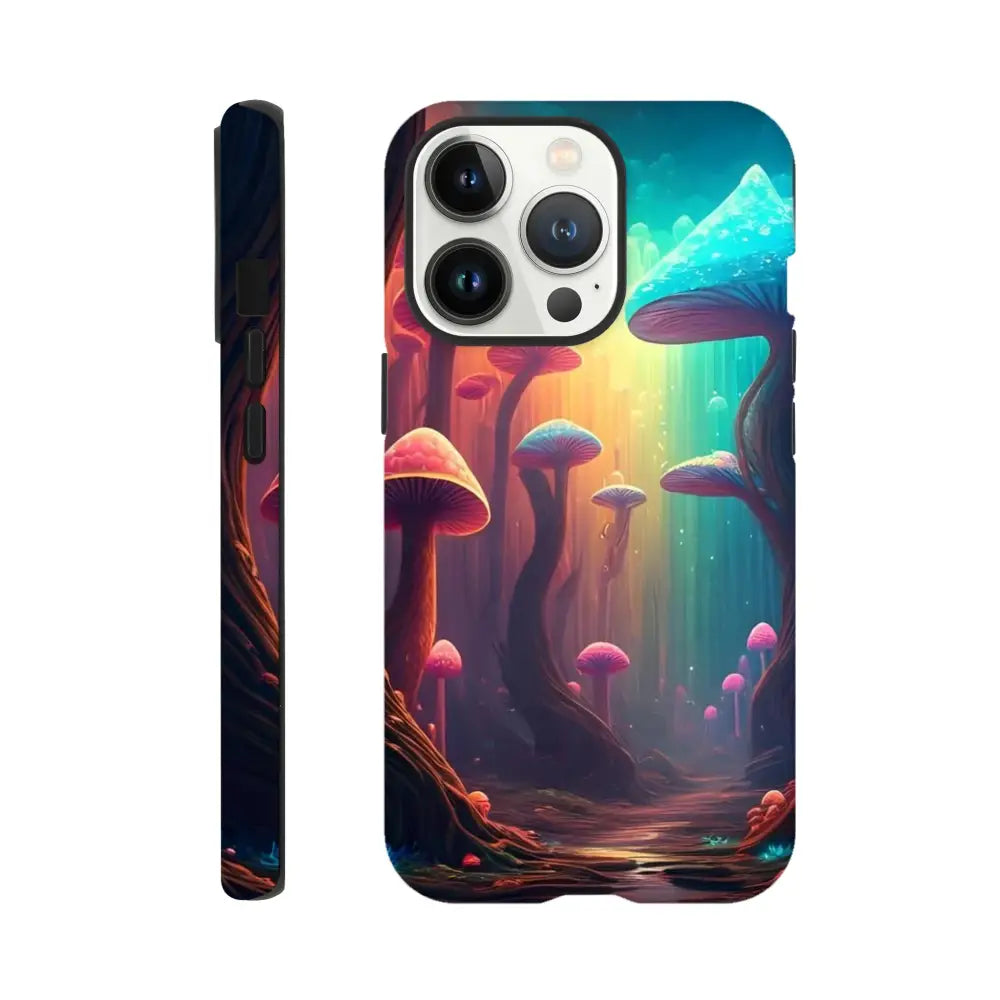 Mushroom-themed phone case from Shroom Bloom The Veil Beyond for iPhone by PixiOnyx