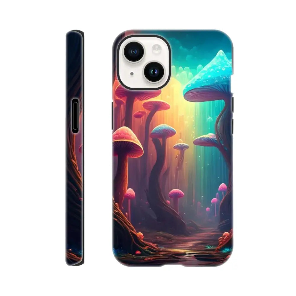 Mushroom-themed phone case from Shroom Bloom The Veil Beyond for iPhone by PixiOnyx
