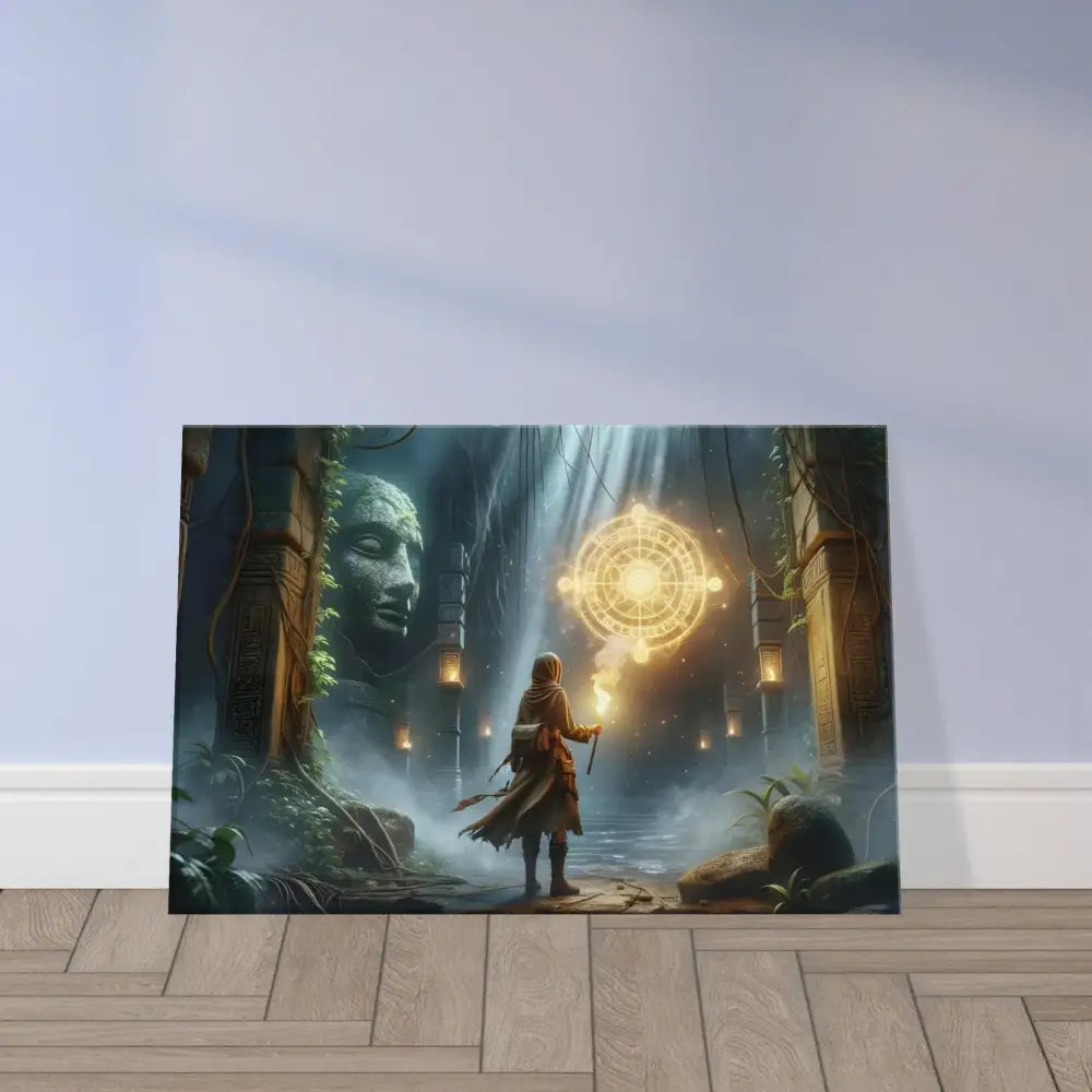 Fantasy art print featuring Jungle Glyphs and Ruins on the Torchbearer Fantasy Canvas