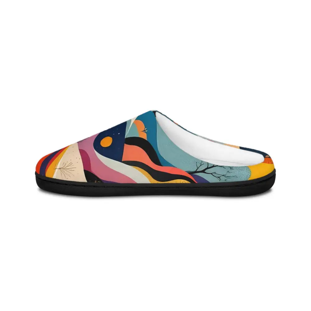 Colorful abstract landscape slipper from Women’s Indoor Slippers Flowstate Mirage collection