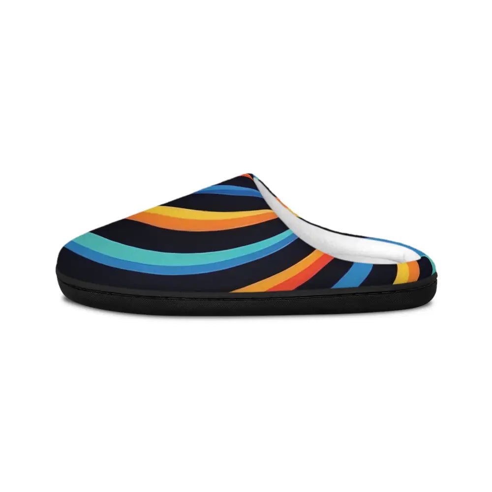 Striped indoor slipper from PixiOnyx Colorwave Comfort women’s collection