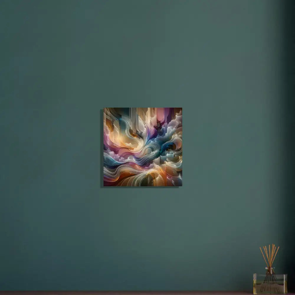 Abstract colorful artwork on wood print for Celestial Layer Flux PixiOnyx Edition